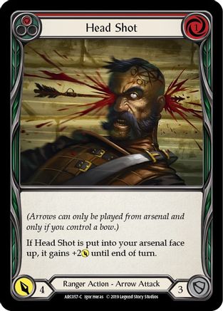 Head Shot (Red) (ARC057) [Arcane Rising] 1st Edition - Deck Out Gaming