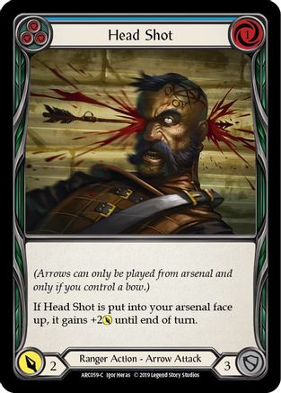 Head Shot (Blue) (ARC059) [Arcane Rising] Unlimited Edition - Deck Out Gaming