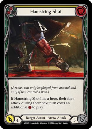 Hamstring Shot (Yellow) (ARC061) [Arcane Rising] Unlimited Edition - Deck Out Gaming