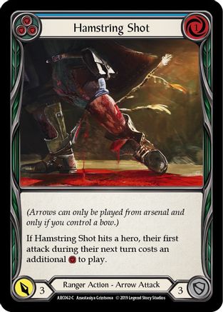 Hamstring Shot (Blue) (ARC062) [Arcane Rising] Unlimited Edition Rainbow Foil - Deck Out Gaming