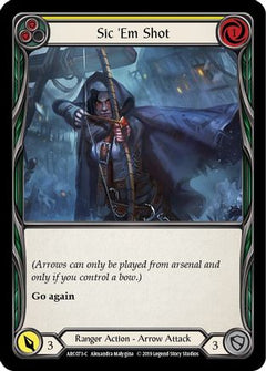 Sic 'Em Shot (Yellow) (ARC073) [Arcane Rising] Unlimited Edition - Deck Out Gaming