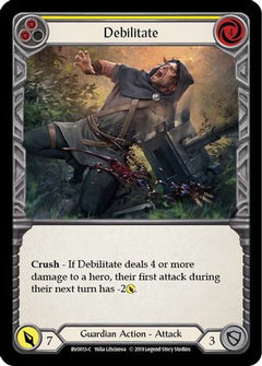 Debilitate (Yellow) (BVO013) [Hero Deck: Bravo] 1st Edition - Deck Out Gaming