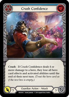 Crush Confidence (Blue) (BVO018) [Hero Deck: Bravo] 1st Edition - Deck Out Gaming