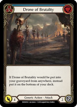 Drone of Brutality (Blue) (BVO025) [Hero Deck: Bravo] 1st Edition - Deck Out Gaming