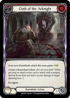 Oath of the Arknight (Red) (ARC091) [Arcane Rising] 1st Edition Rainbow Foil - Deck Out Gaming