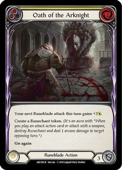 Oath of the Arknight (Yellow) (ARC092) [Arcane Rising] 1st Edition Rainbow Foil - Deck Out Gaming