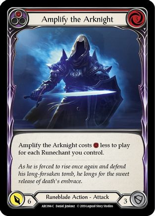 Amplify the Arknight (Red) (ARC094) [Arcane Rising] Unlimited Edition - Deck Out Gaming