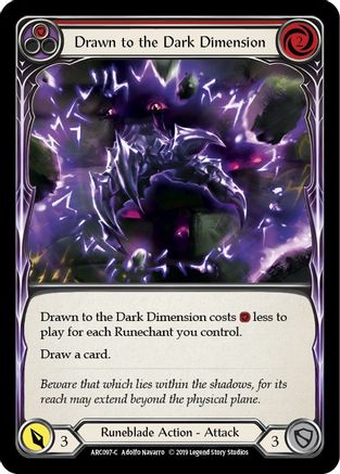 Drawn to the Dark Dimension (Red) (ARC097) [Arcane Rising] 1st Edition - Deck Out Gaming