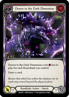 Drawn to the Dark Dimension (Red) (ARC097) [Arcane Rising] 1st Edition Rainbow Foil - Deck Out Gaming