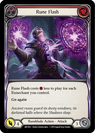 Rune Flash (Red) (ARC100) [Arcane Rising] 1st Edition - Deck Out Gaming