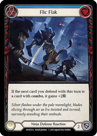 Flic Flak (Blue) (KSU025) [Hero Deck: Katsu] 1st Edition - Deck Out Gaming