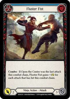 Fluster Fist (Blue) (KSU022) [Hero Deck: Katsu] 1st Edition - Deck Out Gaming