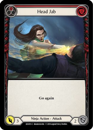 Head Jab (Red) (KSU011) [Hero Deck: Katsu] 1st Edition - Deck Out Gaming