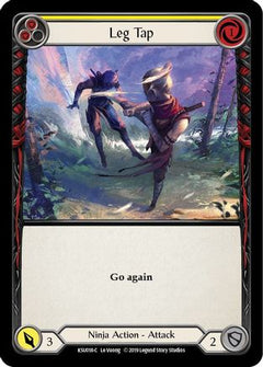 Leg Tap (Yellow) (KSU018) [Hero Deck: Katsu] 1st Edition - Deck Out Gaming