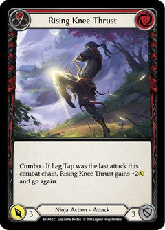 Rising Knee Thrust (Red) (KSU014) [Hero Deck: Katsu] 1st Edition - Deck Out Gaming