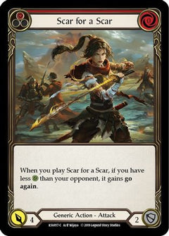 Scar for a Scar (Red) (KSU017) [Hero Deck: Katsu] 1st Edition - Deck Out Gaming