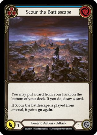 Scour the Battlescape (Blue) (KSU026) [Hero Deck: Katsu] 1st Edition - Deck Out Gaming