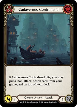 Cadaverous Contraband (Blue) (ARC181) [Arcane Rising] 1st Edition - Deck Out Gaming
