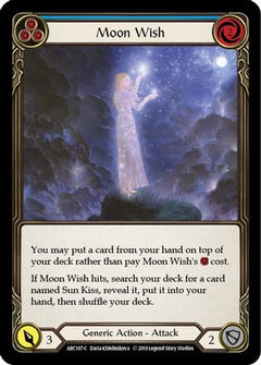 Moon Wish (Blue) (ARC187) [Arcane Rising] 1st Edition Rainbow Foil - Deck Out Gaming