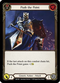 Push the Point (Red) (ARC188) [Arcane Rising] 1st Edition Rainbow Foil - Deck Out Gaming