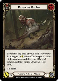 Ravenous Rabble (Red) (ARC191) [Arcane Rising] 1st Edition - Deck Out Gaming