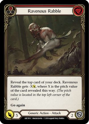 Ravenous Rabble (Red) (ARC191) [Arcane Rising] Unlimited Edition - Deck Out Gaming
