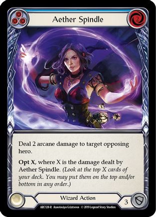 Aether Spindle (Blue) (ARC128) [Arcane Rising] 1st Edition - Deck Out Gaming