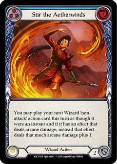 Stir the Aetherwinds (Blue) (ARC131) [Arcane Rising] 1st Edition Rainbow Foil - Deck Out Gaming