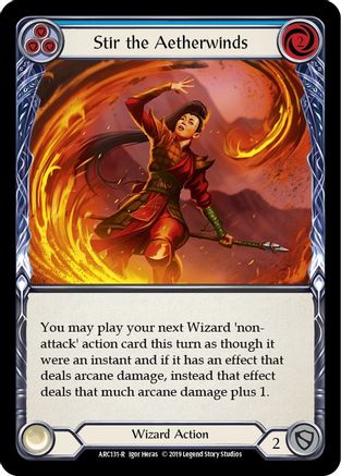 Stir the Aetherwinds (Blue) (ARC131) [Arcane Rising] Unlimited Edition - Deck Out Gaming