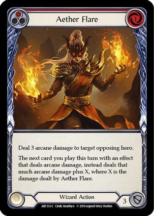 Aether Flare (Red) (ARC132) [Arcane Rising] Unlimited Edition - Deck Out Gaming