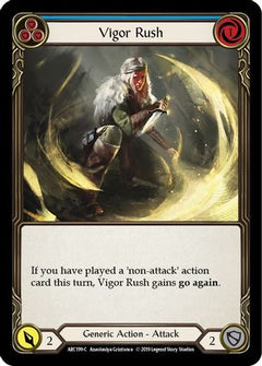 Vigor Rush (Blue) (ARC199) [Arcane Rising] Unlimited Edition Rainbow Foil - Deck Out Gaming