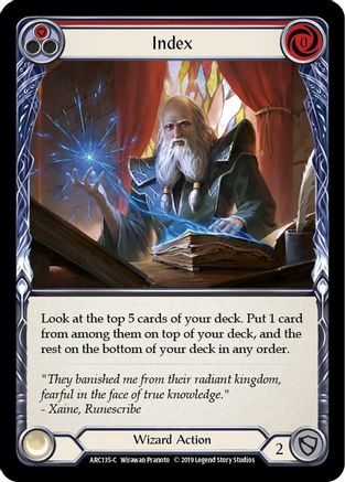 Index (Red) (ARC135) [Arcane Rising] Unlimited Edition - Deck Out Gaming