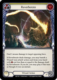 Reverberate (Yellow) (ARC139) [Arcane Rising] 1st Edition Rainbow Foil - Deck Out Gaming