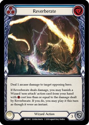 Reverberate (Blue) (ARC140) [Arcane Rising] 1st Edition Rainbow Foil - Deck Out Gaming