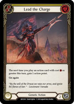 Lead the Charge (Yellow) (ARC210) [Arcane Rising] Unlimited Edition - Deck Out Gaming