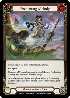 Enchanting Melody (Red) (ARC167) [Arcane Rising] Unlimited Edition Rainbow Foil - Deck Out Gaming