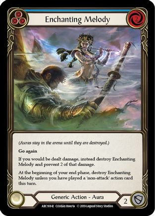 Enchanting Melody (Blue) (ARC169) [Arcane Rising] 1st Edition Rainbow Foil - Deck Out Gaming