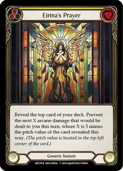Eirina's Prayer (Yellow) (ARC174) [Arcane Rising] 1st Edition Rainbow Foil - Deck Out Gaming