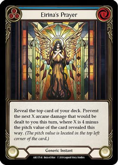 Eirina's Prayer (Blue) (ARC175) [Arcane Rising] 1st Edition Rainbow Foil - Deck Out Gaming