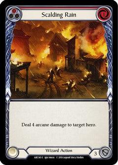 Scalding Rain (Red) (ARC141) [Arcane Rising] Unlimited Edition Rainbow Foil - Deck Out Gaming