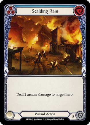 Scalding Rain (Blue) (ARC143) [Arcane Rising] Unlimited Edition - Deck Out Gaming