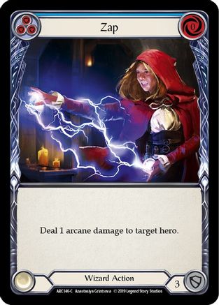 Zap (Blue) (ARC146) [Arcane Rising] Unlimited Edition Rainbow Foil - Deck Out Gaming