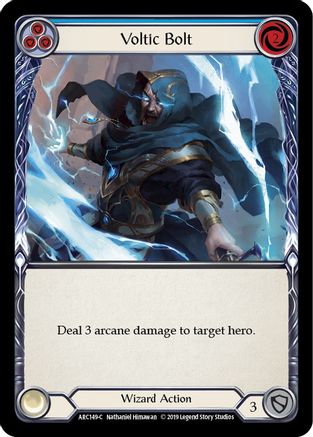 Voltic Bolt (Blue) (ARC149) [Arcane Rising] Unlimited Edition Rainbow Foil - Deck Out Gaming