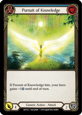 Pursuit of Knowledge (ARC161) [Arcane Rising] Unlimited Edition Rainbow Foil - Deck Out Gaming