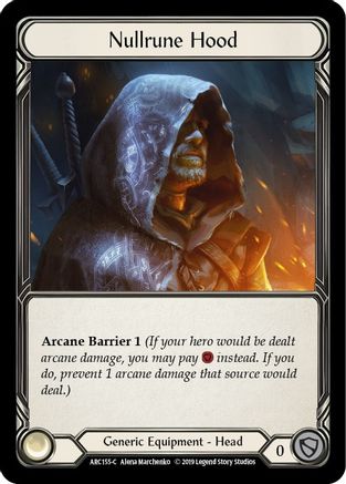 Nullrune Hood (ARC155) [Arcane Rising] Unlimited Edition - Deck Out Gaming