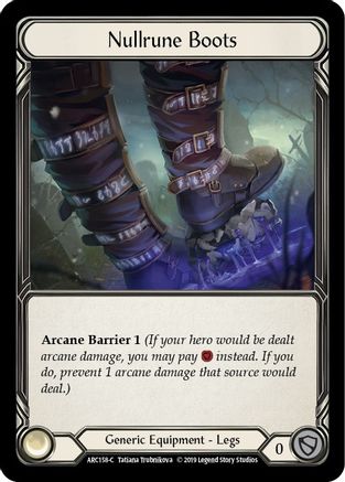 Nullrune Boots (ARC158) [Arcane Rising] Unlimited Edition - Deck Out Gaming