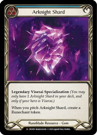 Arknight Shard (CRU000) [Crucible of War] Unlimited Edition Rainbow Foil - Deck Out Gaming