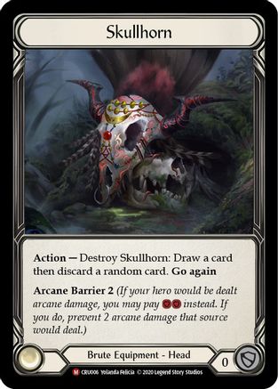 Skullhorn (CRU006) [Crucible of War] Unlimited Edition Rainbow Foil - Deck Out Gaming