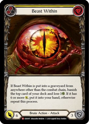 Beast Within (CRU007) [Crucible of War] Unlimited Edition - Deck Out Gaming