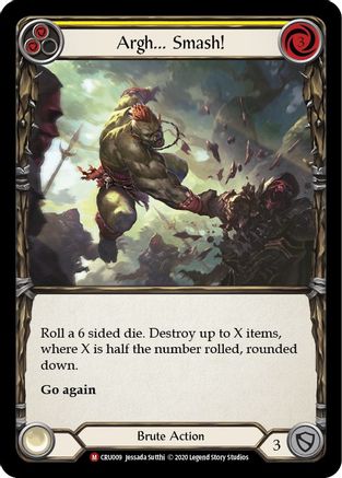 Argh... Smash! (CRU009) [Crucible of War] Unlimited Edition - Deck Out Gaming